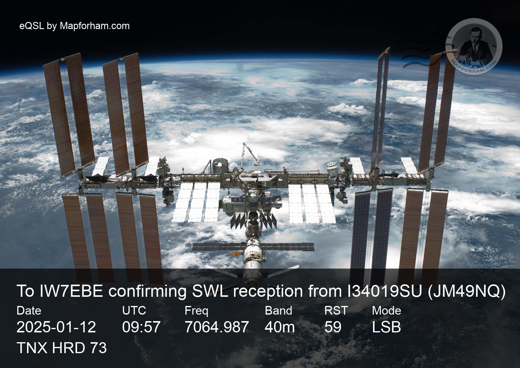 eQSL from I34019SU to IW7EBE